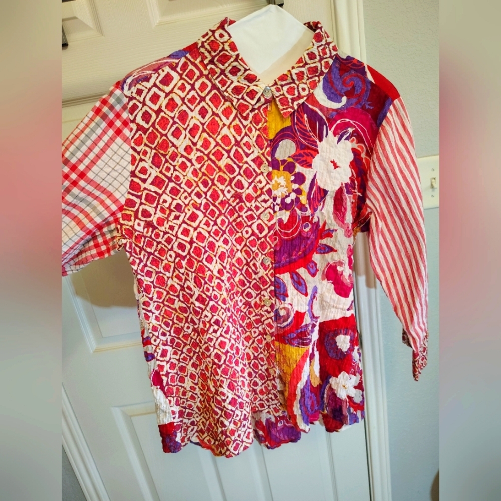 Habitat Red and White Striped Shirt